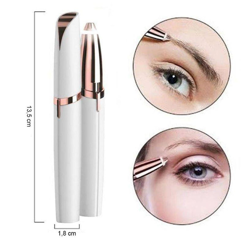 Caneta Depilador Sobrancelha Indolor Recarregável USB Flawless Brows.