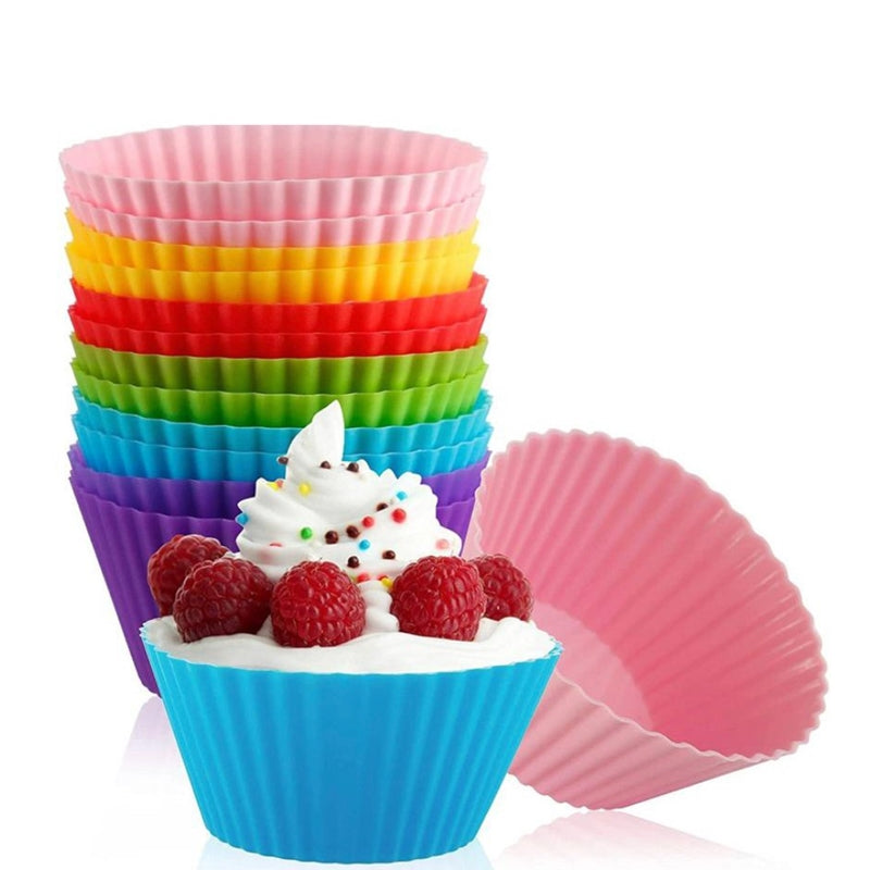 Kit Forminha De Silicone Cupcake – 12 Peças