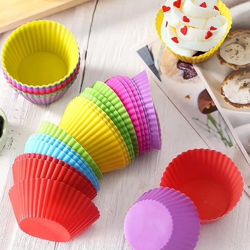 Kit Forminha De Silicone Cupcake – 12 Peças