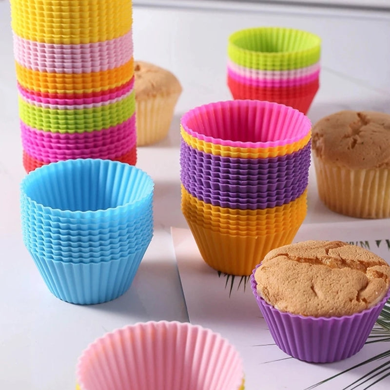 Kit Forminha De Silicone Cupcake – 12 Peças