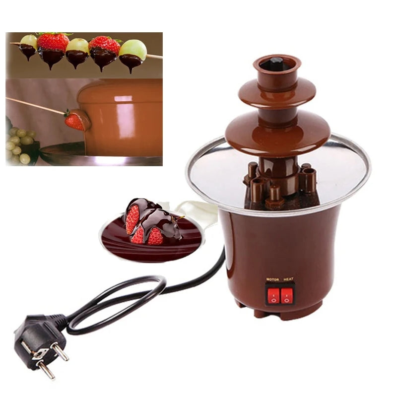 Mini Cascata Fonte de Chocololate Elétrica Para Fondue