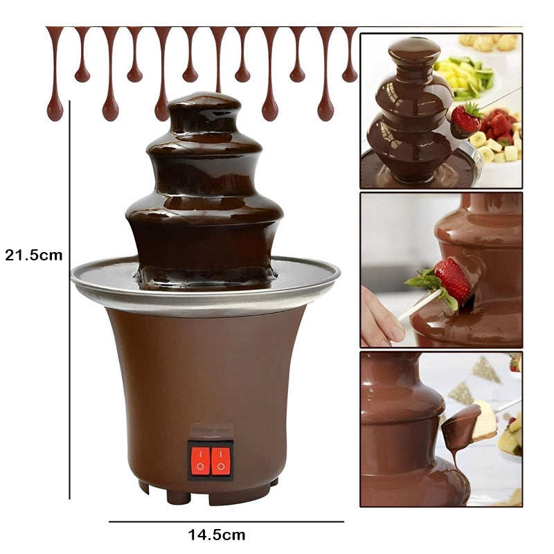 Mini Cascata Fonte de Chocololate Elétrica Para Fondue